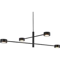 Nordlux Clyde LED-hengelampe, 4 lyskilder, to trinn