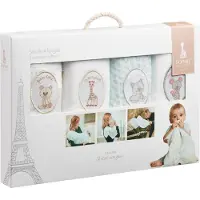 Sophie The Giraffe Stoffklutene - 4-pack - 70x70 - Dyr - - OneSize - Gulpeklut