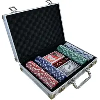 Adlibris Pokerspill med koffert Texas Hold'em Pokersett