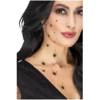 Smiffys Tatoveringer - 32 stk. - Kryping Spider - - OneSize - Tatoveringer