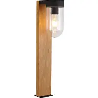 Brilliant Cabar 96373/76 pullertlampe LED RGB E27 utendørs mørkt tre svart
