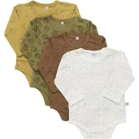 Pippi Bodyer I/e - 4-pack - Glitter - - 2 år (92) - Langermet Body