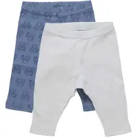 Pippi Baby Leggings - 2-pack - Blue Mirage - - 50 - Leggings