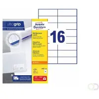 Avery Zweckform - Hvit - 105 x 37 mm 1600 etikett(er) (100 ark x 16) flerbruks merkelapper