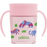 Dr. Brown's TC71005-DR BROWN'S kopp/360° drikke-glass 200 ml rosa