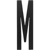 Design Letters Trebokstaver - M - Svart - - OneSize - Trebokstav