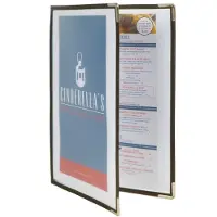 Securit A4 CRYSTAL BIFOLD menuholder