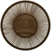 UMAGE Clava up vegglampe Ø 49 cm, mørkt tre