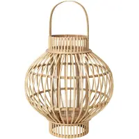 Fyrklövern Broste Copenhagen Globus lyslykt 36 cm, Natural