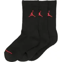 Jordan Sokker - 3-pack - Jumpman Polstrede Crew - Svart - - 23,5/27 - Sokker