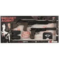Gonher Rifle Med Pistol 8 Skudd Og Tilbehør Hemmelig Agent 63.5x30x4.5 Cm