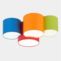 TK Lighting Taklampe Mona med 4 lyskilder, multifarget