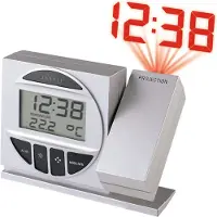 Technoline WT-590 radiostyrt vekkerklokke med projeksjon, AAA, sølv