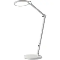 FABAS LUCE LED-skrivebordslampe Regina med dimmer, hvit
