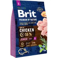 Brit Premium by Nature Chicken Small Junior - tørrfôr til hund - 3 kg