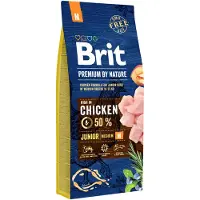 Brit Premium Nature M Junior 15kg Hundefôr