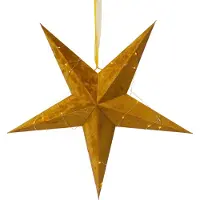 Star Trading Fløyelsstjerne + lyslenke