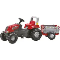 Rolly Toys RollyJunior RT pedaltraktor med tilhenger