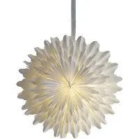 Star Trading Papirstjerne Snow, Ø 50 cm, hvit, 3-lags, papir