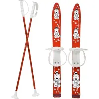 Marmat skistaver med ski 70 cm (M-T) (26011)