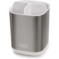 Joseph Joseph 70530, Frittstående tannbørsteholder, Stål, Rustfritt stål, Bord, 95 mm, 95 mm