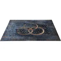 Drum N Base Drum n Bass Vintage Persian Stage Drum Rug Bonzo 185cm x 160cm