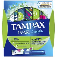 Tampax Pearl Compak Super, 16 stykker