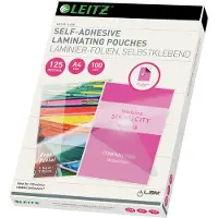 Leitz Selvklebende A4 125 Mikron Laminering Lommer 100 Enheter