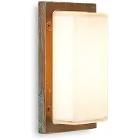 MORETTI Utendørs vegglampe Ice Cubic 3410, antikk messing