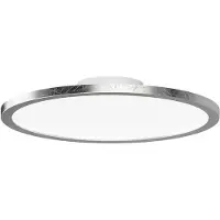 LIGHTME LED-taklampe Aqua Ø30,2cm sølvblad