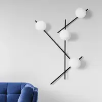 SFORZIN Vegglampe Mikado, frostet glass, 4 lyskilder