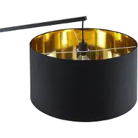 Arcchio buelampe Mossa, 200 cm, svart-gull, tekstil