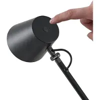 LUCANDE LED-bordlampe Tarris, høyde 46 cm, svart