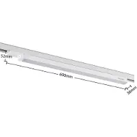 Arcchio Harlow LED-skinnelampe, hvit, 69 cm, 4 000 K