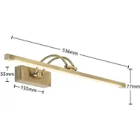 LUCANDE Felena LED-bildelampe, antikk messing