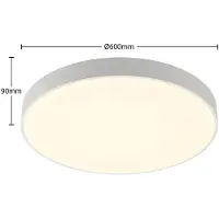 Arcchio LED-taklampe Vanida, hvit, Ø 60 cm, opp/ned