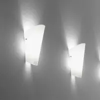 Selene Bloom vegglampe i glass, sølv
