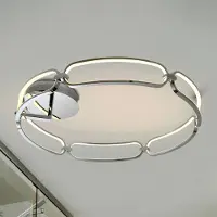 Schuller Valencia Colette LED-taklampe, seks lyskilder, krom