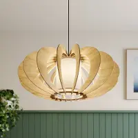 Sigma Hengelampe Modern A L med trelameller, Ø 60 cm