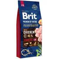 Brit Premium by Nature Senior L+XL, Senior, Eple, Kylling, Mais, 15 kg