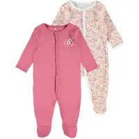 Name it Nattdrakt - Noos - 2-pack - NbfNightsuit - Rose Wine - - 68 - Nattdrakt