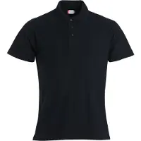 Clique Poloskjorte Herre Svart 4XL