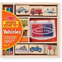 Melissa & Doug - Stempelsett - Kjøretøy - - OneSize - Kreativt leker