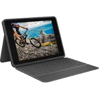 Logitech Rugged Folio - Nordic - Tastatur & Foliosett - Nordisk - Svart