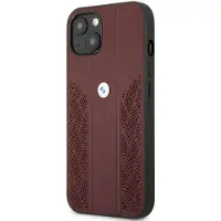 BMW Etui Bmhcp13mrsppr Iphone 13.14.15 6.1 Leather Curve Perforate Telefondeksel