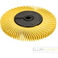 3M Scotch-BriteTM Bristle Radialbørste BB-ZB P80, 150 mm x 12 mm, Gul, PN27606