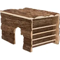 Trixie Hus Ila Naturlig Barktre Tilfluktssted for Smådyr Marsvin Dvergkaniner