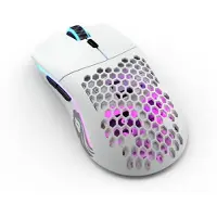 Glorious Model O- Wireless - Matte White - Gaming mus - Optisk - 6 knapper - Hvit med RGB lys