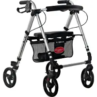 Rehaforum Medical Lettvekts rollator - SølvUtendørs rollatorer - innendørs rullator - Utendørs rollatorer + Innendørs rollatorer