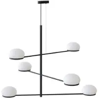 LEDS-C4 Coco Chandelier hengelampe, svart/hvit